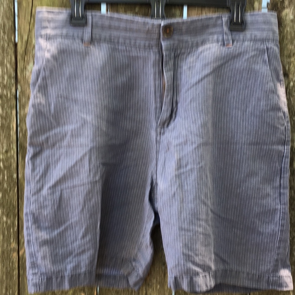 WRK Materials Co Gray Pinstriped Shorts 34” Waist